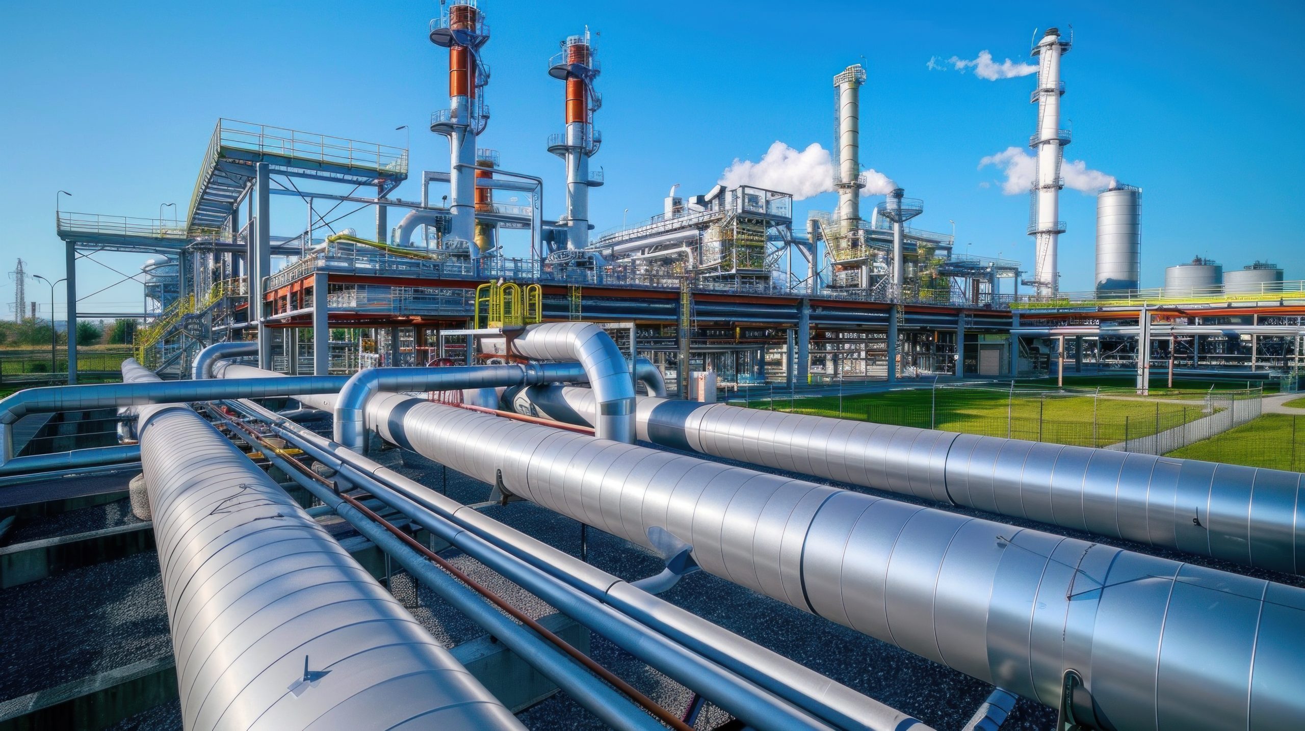 There’s a gas power plant with gas pipelines.