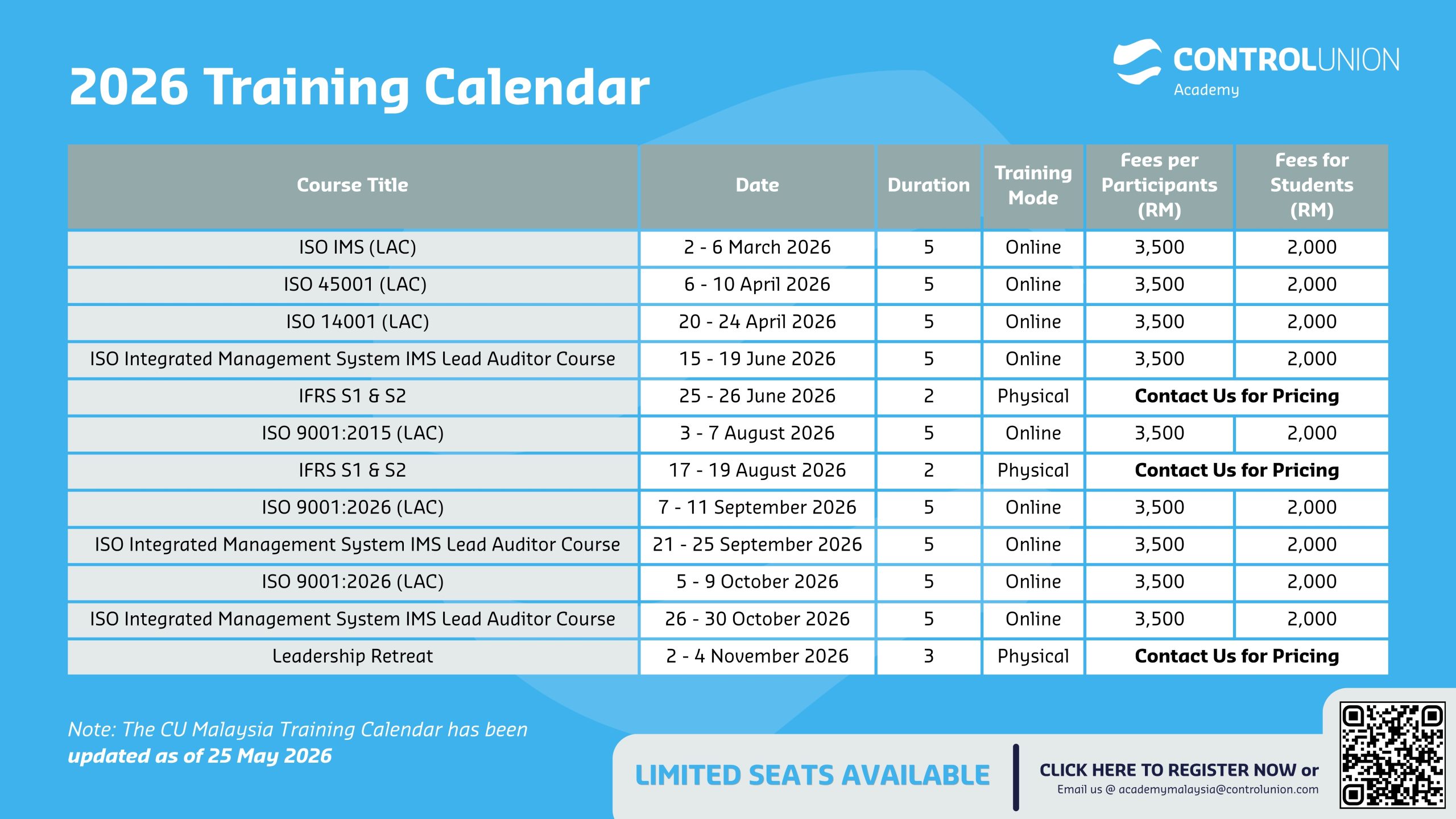 CUMY_Training Calendar_2026
